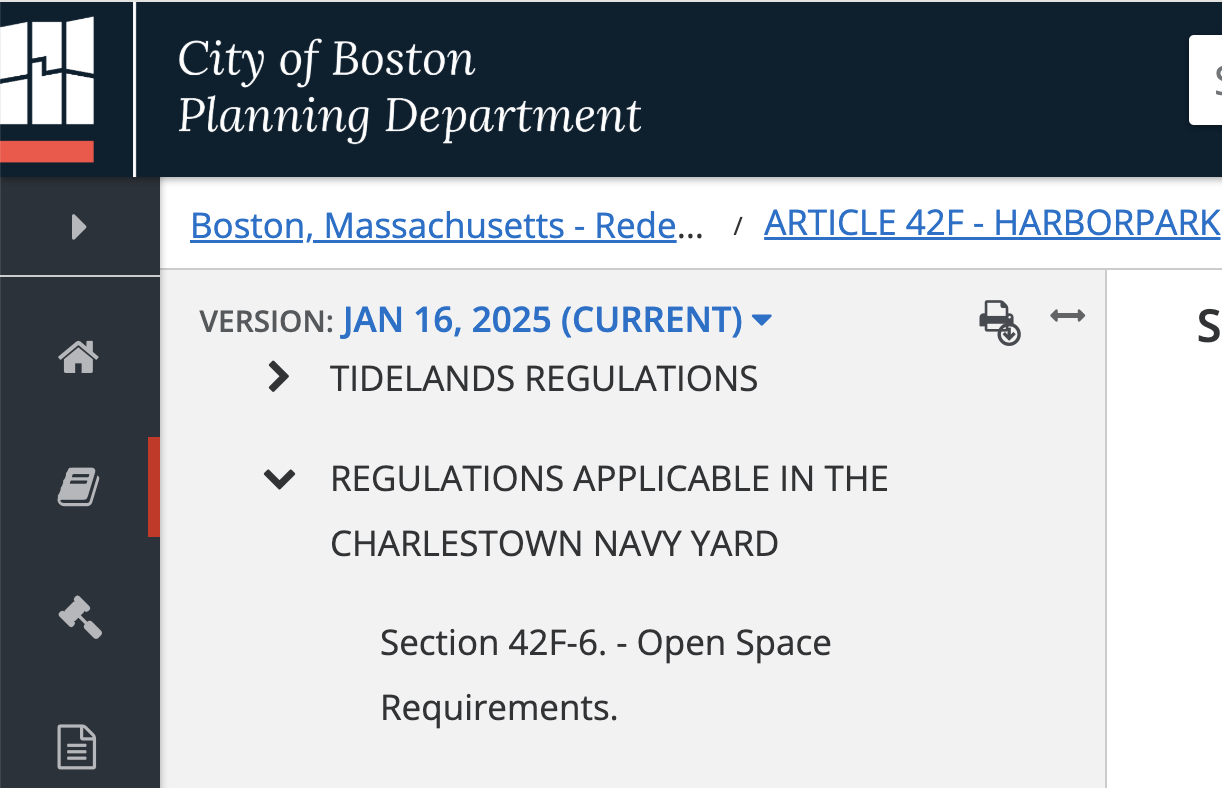 REGULATIONS APPLICABLE IN THE CHARLESTOWN NAVY YARD